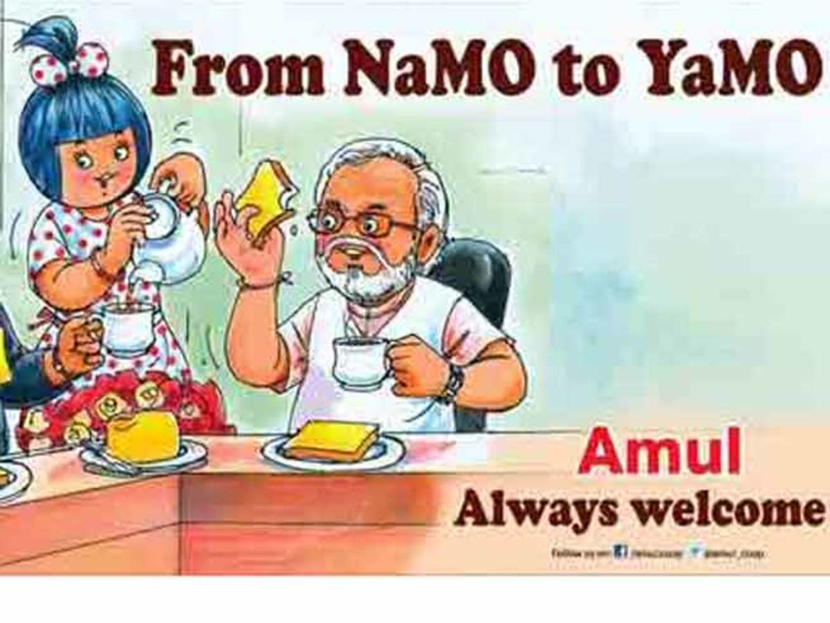 Image result for मोदी जीत Amul Taste of India