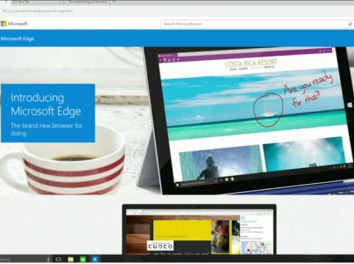 माइक्रोसॉफ्ट: इंटरनेट एक्सप्लोरर की जगह लेने आया माइक्रोसॉफ्ट एज - Microsoft  Edge the new Windows 10 browser | Navbharat Times