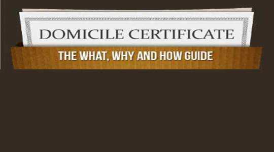 Domicile certificate in marathi