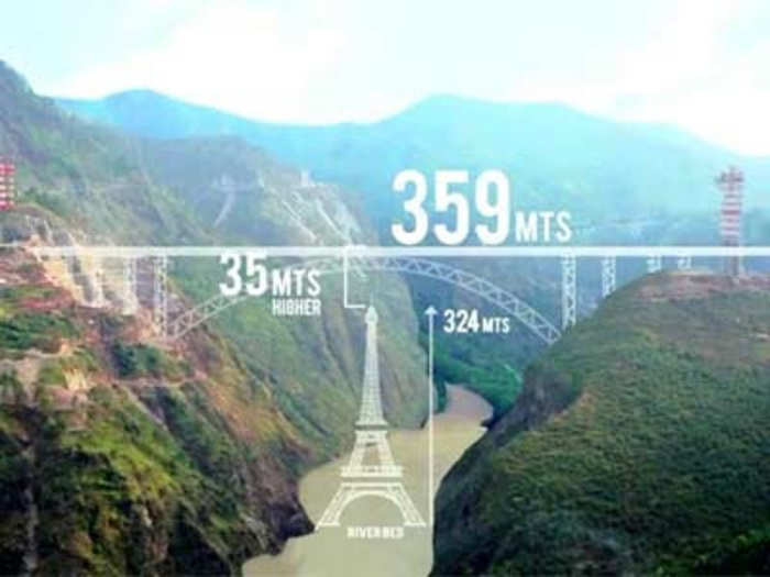रेलवे, आइफल टावर से भी ऊंचा ब्रिज बना रही है भारतीय रेल, खर्च होंगे 512  करोड़ - Indian Railway building World's highest Rail bridge, 35 meter  higher than Eiffel Tower - Navbharat Times