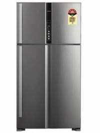 hitachi r v720pnd1kx sts 655 ltr double door refrigerator