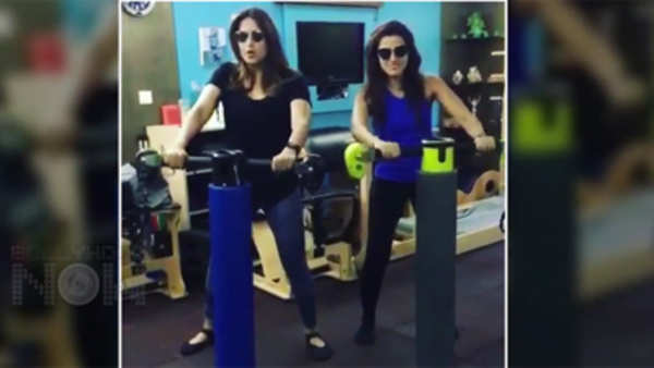 bipasha basu copies john abraham during workout