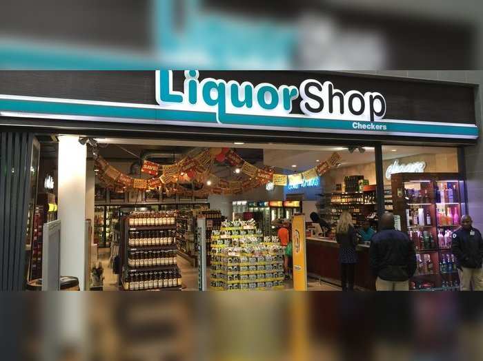 liquor shop.