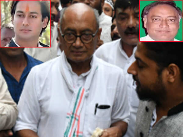 कांग्रेस में चल रही अंदरूनी लड़ाई के बीच दिग्विजय ने दी सफाई madhya pradesh elections 2018 congress fields digvijaya singhs son nephew and brother in polls