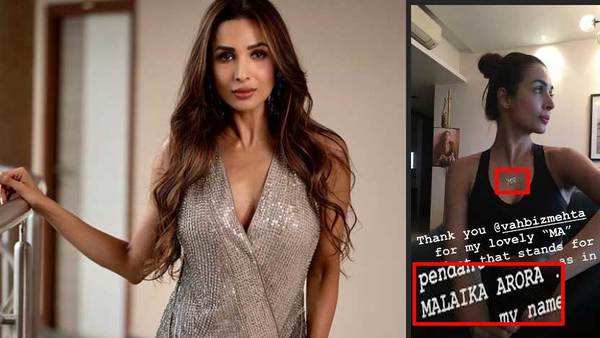 malaika arora removes khan on instagram flaunts am pendant