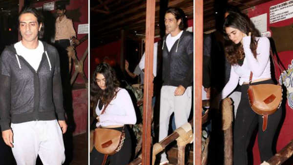 arjun rampals dinner date with rumoured girlfriend gabriella demetriades