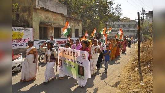 मूलभूत सुविधांसाठी काँग्रेस सेवादलाचा मोर्चा