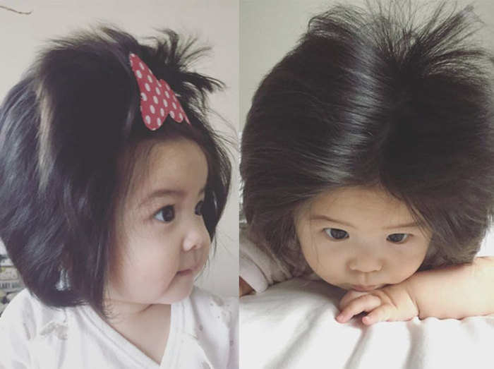 Instagram अपन ब ल क वजह स Instagram पर ह ट ह 1 स ल क बच च म ल म डल ग क न ट र क ट One Year Old Japanese Baby Chanco Lands Modelling Contract Because Of Her Hair Navbharat Times