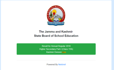 JKBOSE 11th Result 2018: कश्मीर डिवीजन का रिजल्ट घोषित, यहां देखें