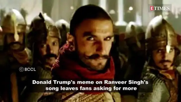 donald trump memes on ranveer singh song malhari goes viral