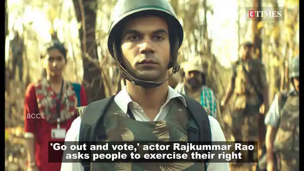 rajkummar rao appeal to people regarding voting