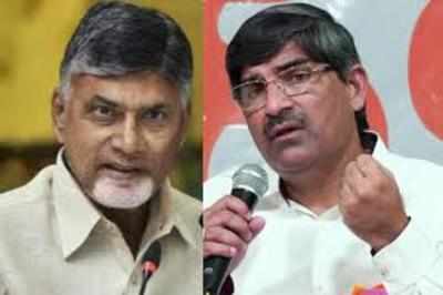 Image result for chandrababu frustration on LV subrahmanyam