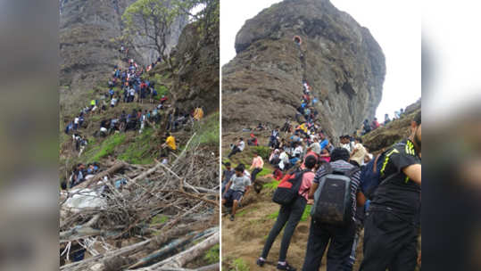 हरिहर गडावर पर्यटकांची गर्दी, सुरक्षेचा मुद्दा ऐरणीवर