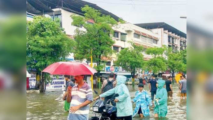 मुसळधार पावसामुळे वसई-विरार तुंबले!