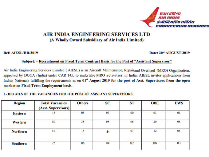 ​एयर इंडिया इंजिनियरिंग सर्विसेस लिमिटेड (एआईईएसएल)