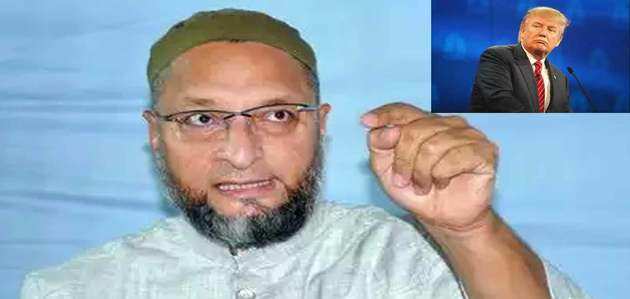 Image result for asaduddin-owaisi and trump