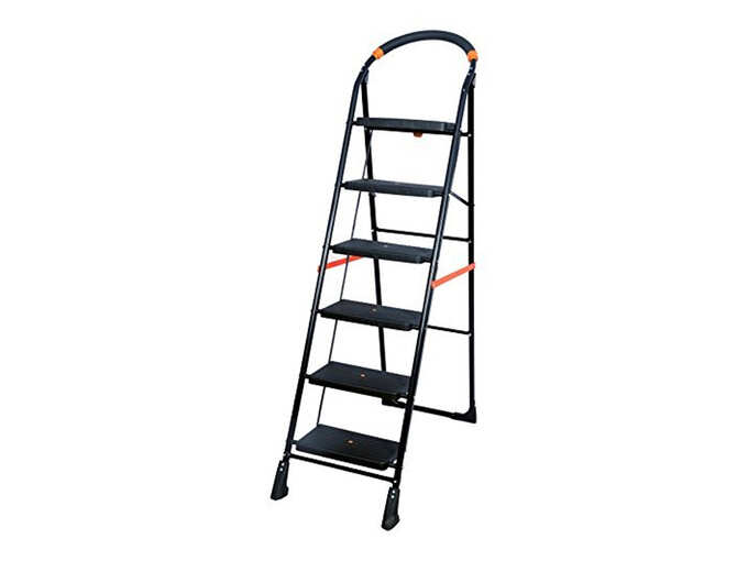 Parasnath Back Heavy Folding Ladder with Wide Steps Milano 6 Steps 6.2 Ft Parasnath Back Heavy Folding Ladder with Wide Steps Milano 6 Steps 6.2 Ft