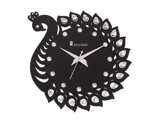 Amazon Brand - Solimo 11.25-inch Wooden Wall Clock