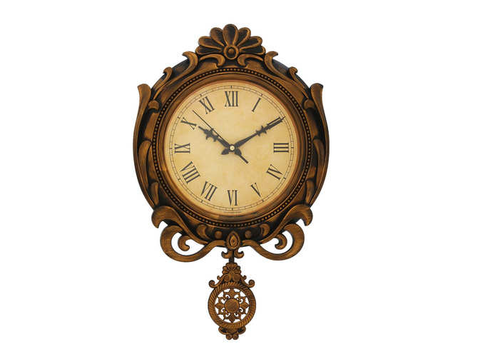 WebelKart Designer Retro Decorative Antique Pendulum Wall Clock