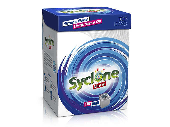 Syclone Matic Top Load Detergent Powder for Washing Machine, 2kg