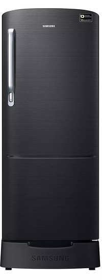 Samsung 192 L 4 StarInverter Direct Cool Single Door Refrigerator RR20N182YBSHL Black Inox
