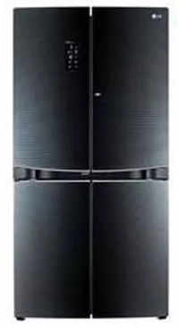 lg frost free 1001 l side by side refrigerator gr d35fbghl black