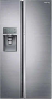 samsung 838 l in frost free refrigerator rh77j90407htl solid metal
