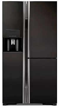 hitachi r m700gpnd2 frost free multi door refrigerators 651 ltrs glass black
