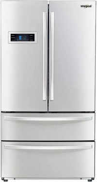 whirlpool 570 l silver 702 fdbm frost free french door bottom mount refrigerator