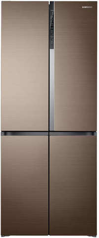 samsung 594 l inverter frost free side by side refrigerator rf50k5910dptl refined bronze