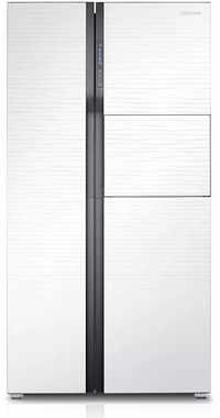 Samsung 591 L In Frost Free Double Door Refrigerator (RS554NRUA1J, Shinny River Pattern)