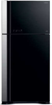 Hitachi 601 L 4 Star Frost Free Double Door Refrigerator (R VG660PND3 (GGR), Glass Grey)