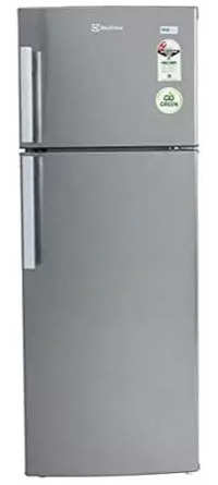 electrolux frost free 235 l double door refrigerator ep242lsv brushed hairline