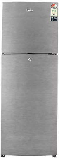 Haier 247 L 3 Star Frost Free Double Door Refrigerator HRF 2674BS RHRF 2674BS E Brushline Silver