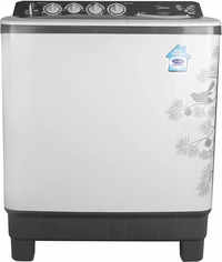 midea 8 kg semi automatic top loading washing machine mwmsa080015 dark grey