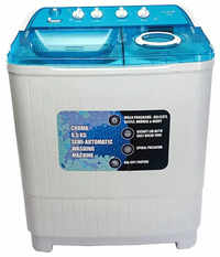 croma 85 kg semi automatic top loading washing machine craw2222 white