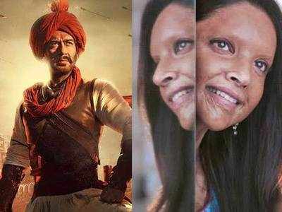 Tanhaji: The Unsung Warrior and Chhapaak box office collection Day 3: दीपिका पर भारी पड़े अजय देवगन 