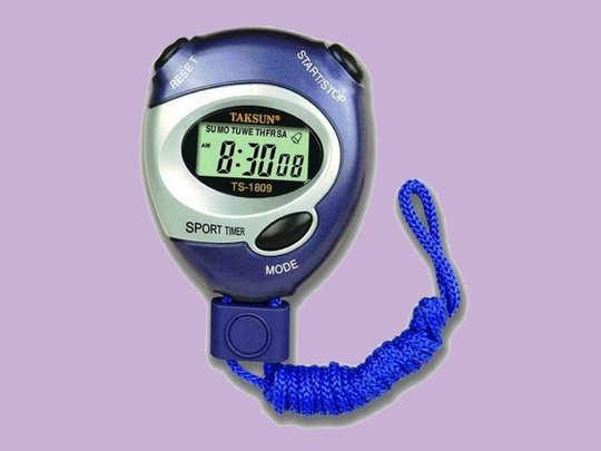 Digital LCD Sports Stopwatch Chronograph Counter Timers with Strap Handheld Child Friendly, 2 PCS Sports Stopwatch Timer 