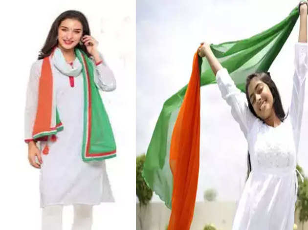 Tri Color Dresses for Republic Day 2020 -    