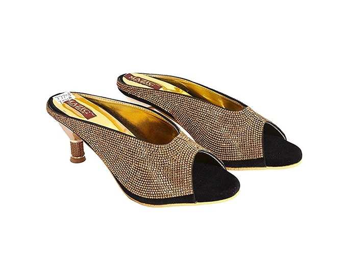 Heels for Womens and Girls Golden