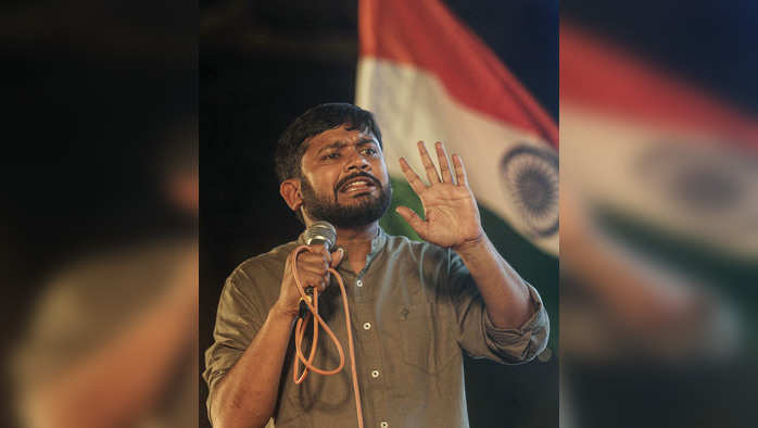 Mumbai: CPI leader Kanhaiya Kumar addresses a protest demonstration against the new Citizenship Act, in Mumbai, Friday, Jan.  24, 2020. (PTI Photo)