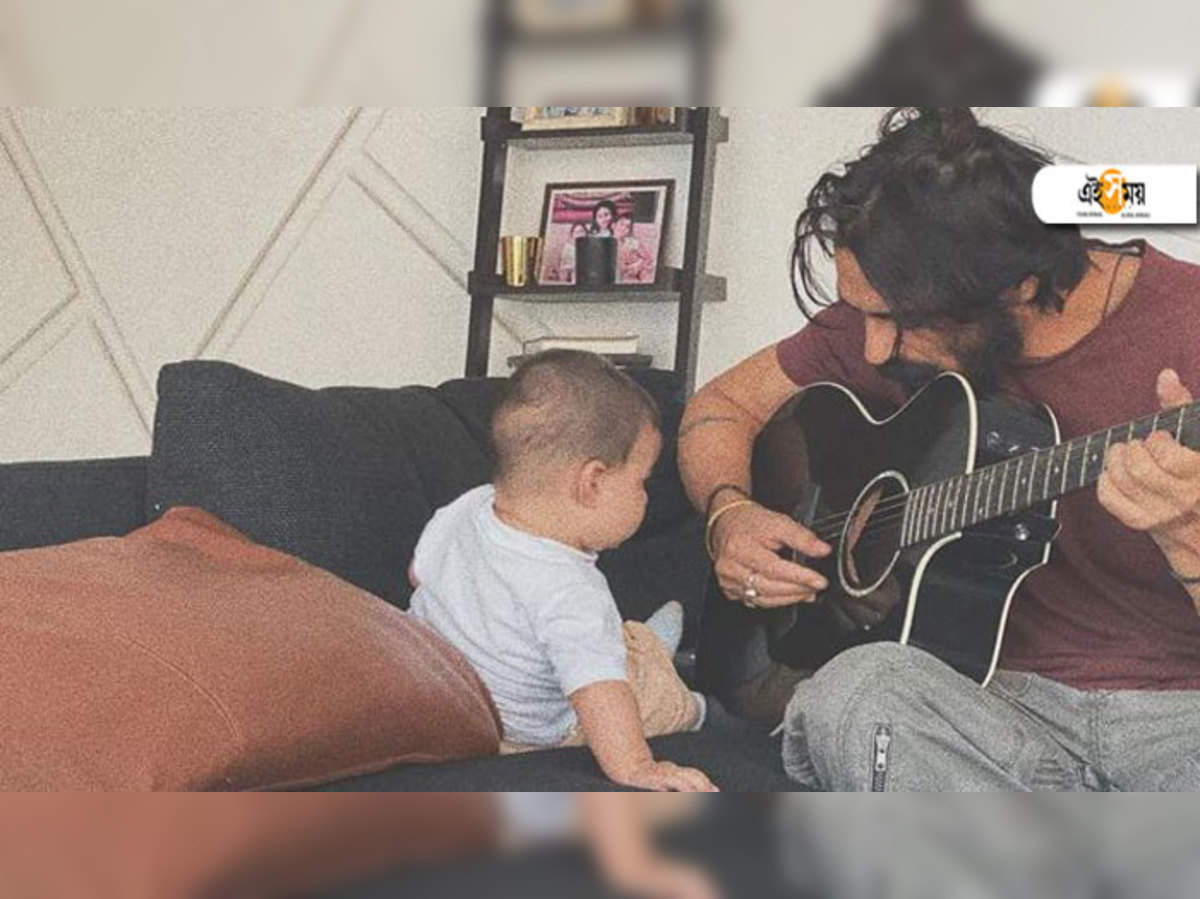 Arjun Rampal ছ ল অর ক র সঙ গ জ য ম স শন অর জ ন র মপ ল ছব Viral Inside Arjun Rampal S Jamming Session With Son Arik Eisamay