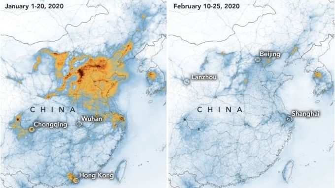 nasa coronavirus pollution