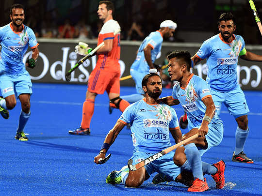 team india in hockey ranking: भारतीय पुरुष हॉकी टीम अपनी सर्वश्रेष्ठ चौथी  रैंकिंग पर - indian men's hockey team reached its best fourth ranking |  Navbharat Times