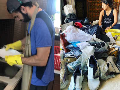 कोरोना: किसी ने धोए बर्तन तो किसी ने किए जूते साफ, ऐसे वक्त काट रहे टीवी स्टार्स 
