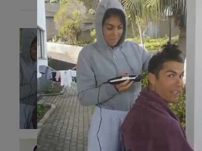 विराट कोहली के बाद क्रिस्टियानो रोनाल्डो ने भी गर्लफ्रेंड से कटवाए बाल 