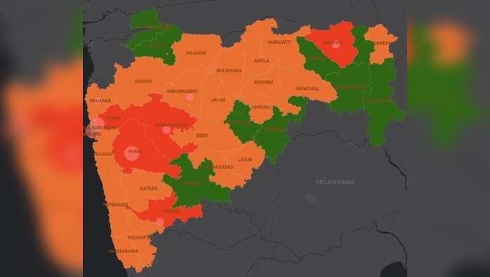 राज्याच्या आरोग्य यंत्रणेच्या नकाशानुसार नगर जिल्हा रेड झोनमध्ये दाखविण्यात आला आहे.