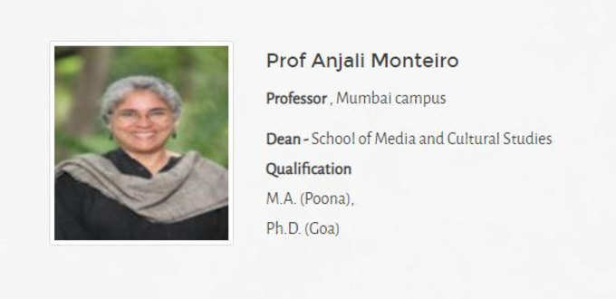 Prof Anjali Monteiro