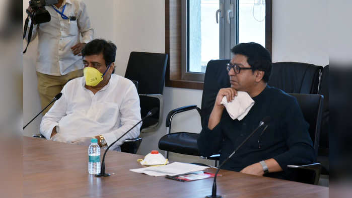 Maharashtra, May 07 (ANI): MNS chief Raj Thackeray attends the all party meeting organised by Maharashtra Chief Minister Uddhav Thackeray on the situation of COVID-19, in Mumbai on Thursday. (ANI Photo)