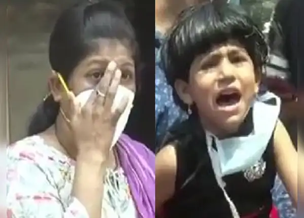 1- खाना छोड़ दिया तो मां से दूर से मिलाया बेटी को